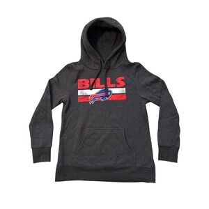 Buffalo Bills NFL Pro‎ Line Fanatics Hoodie Gray Red White Womens Size Medium
